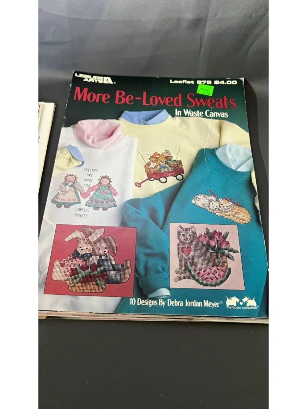 22 Vintage Cross Stitch Patterns For Sweatshirts 1980s Booklets Bundle
